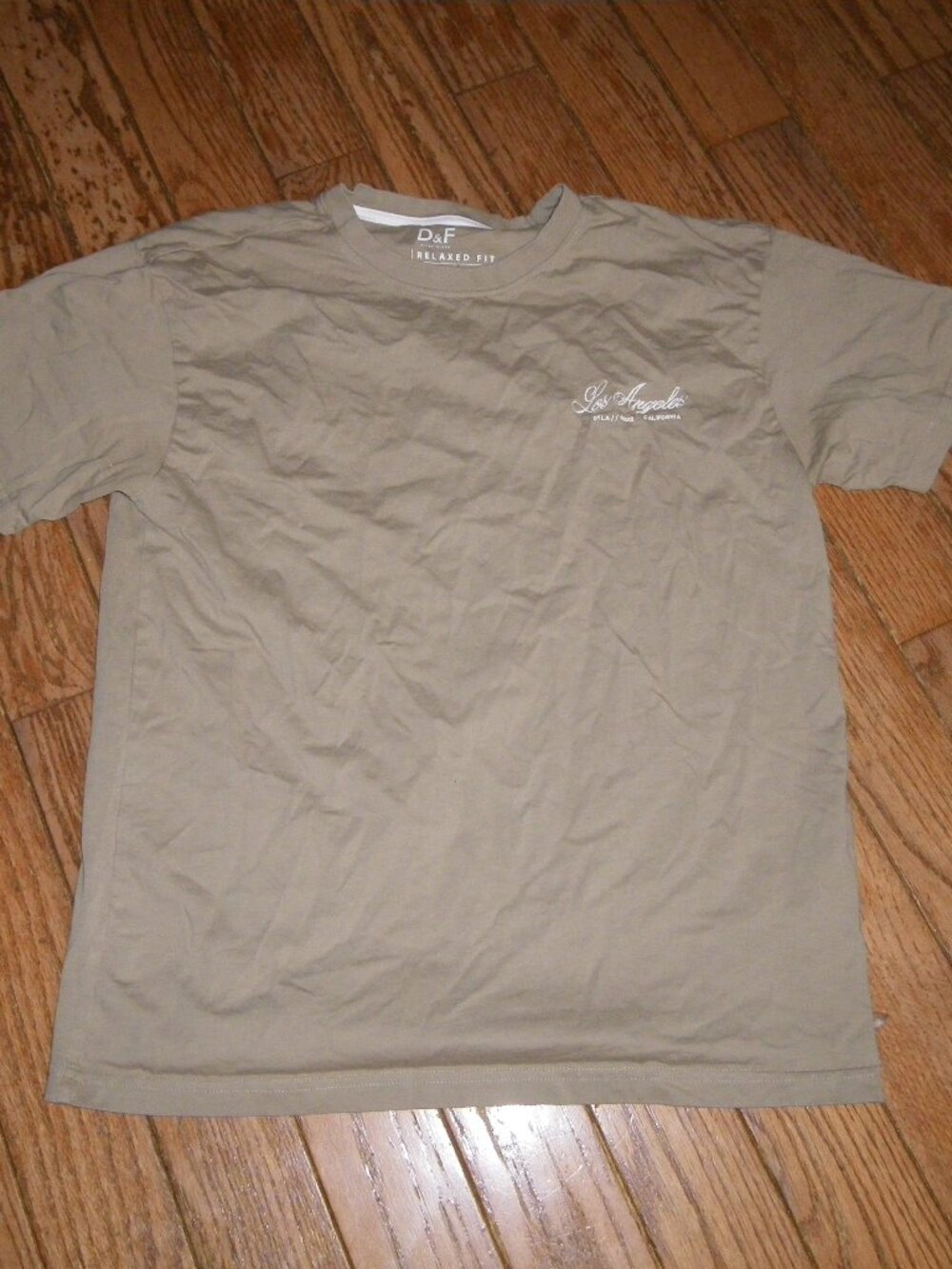 Men’s D&F 100% Cotton Short Sleeved T-Shirt Los Angeles DTLA//990012 California
